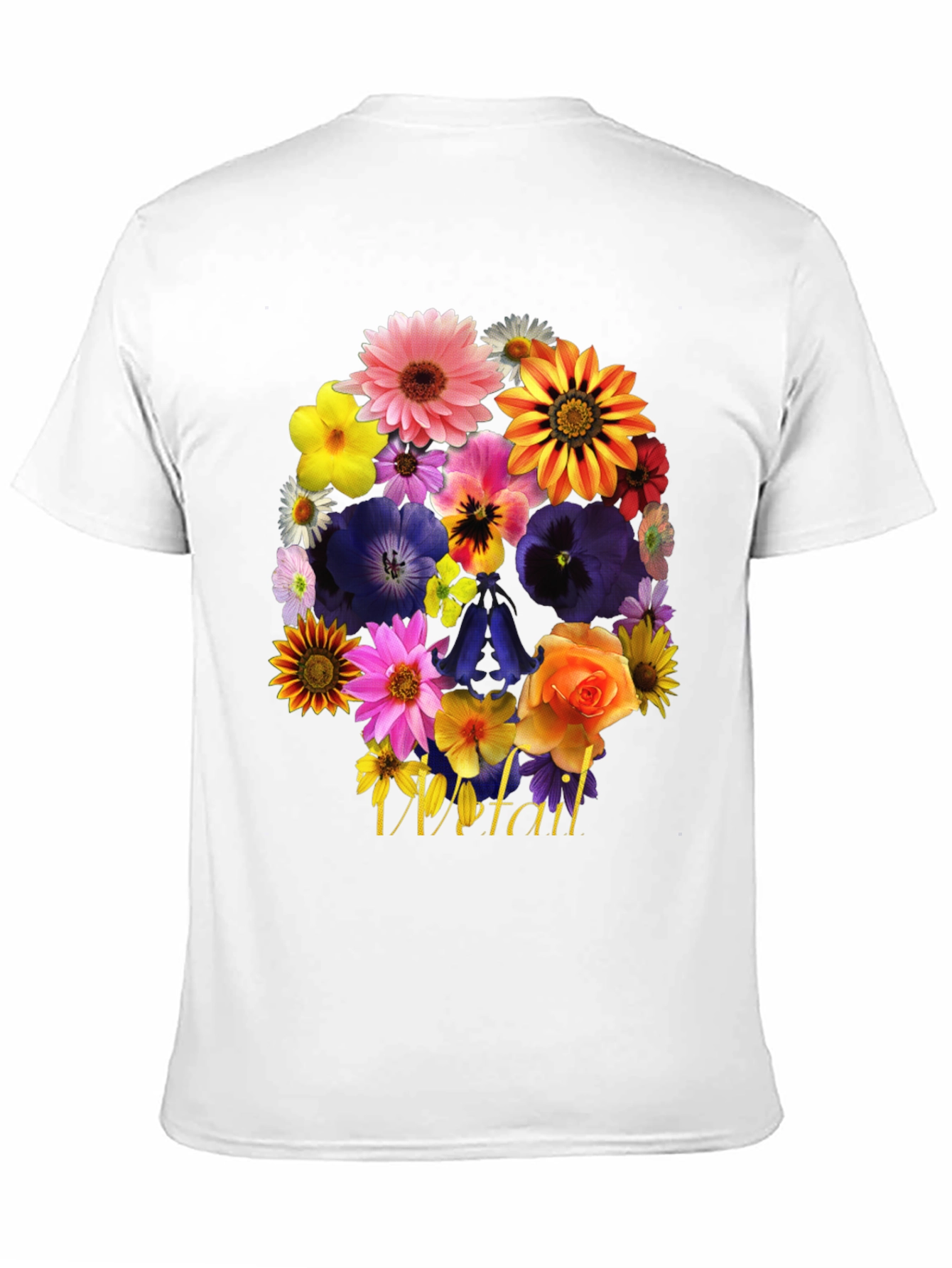 Floral Skull T-Shirt - Unique Graphic Tee