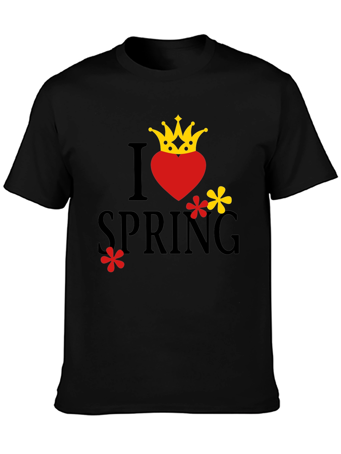 I Heart Spring Crown Graphic T-Shirt