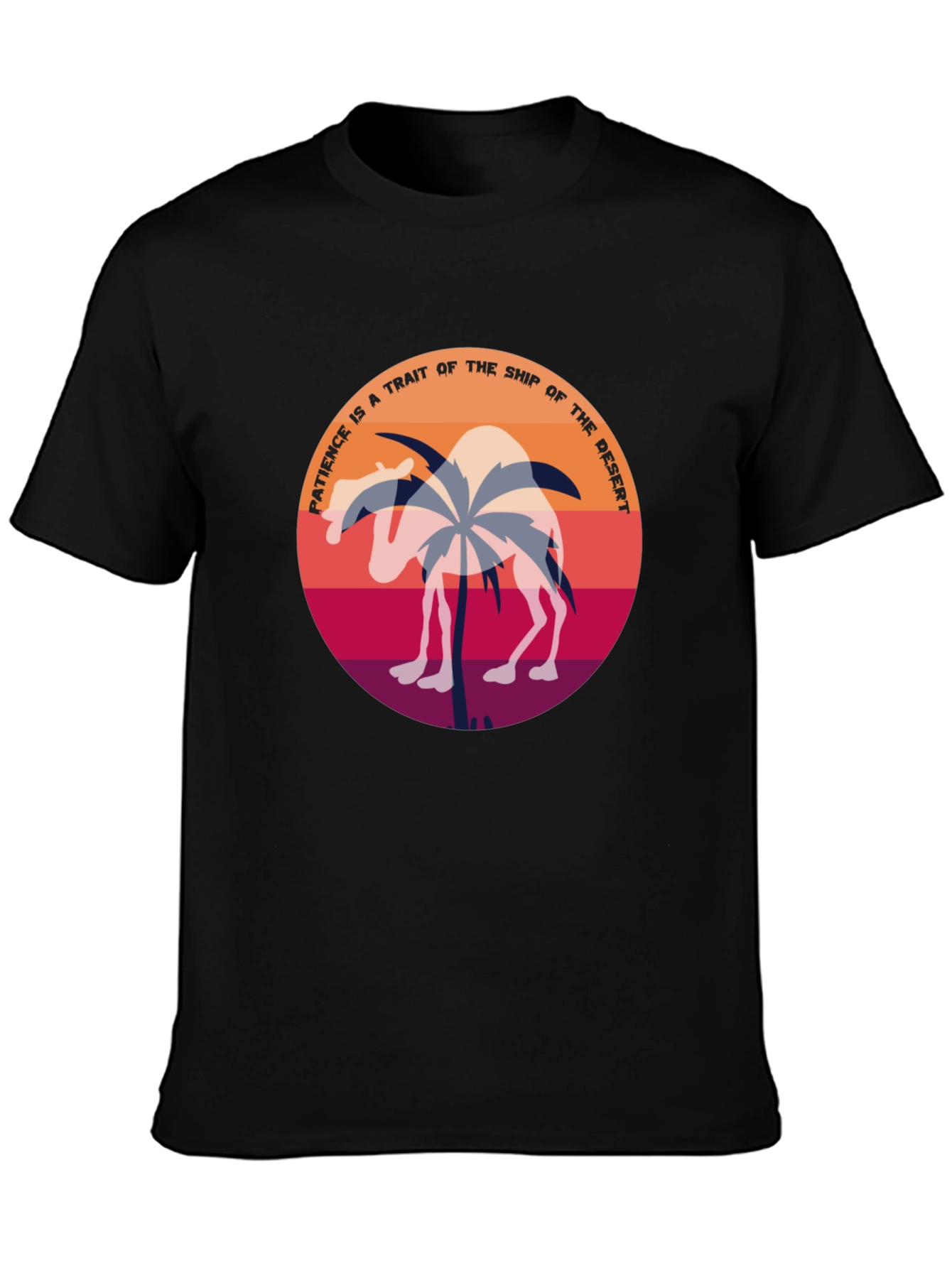 Patience Desert Camel T-Shirt - Unique Graphic Tee