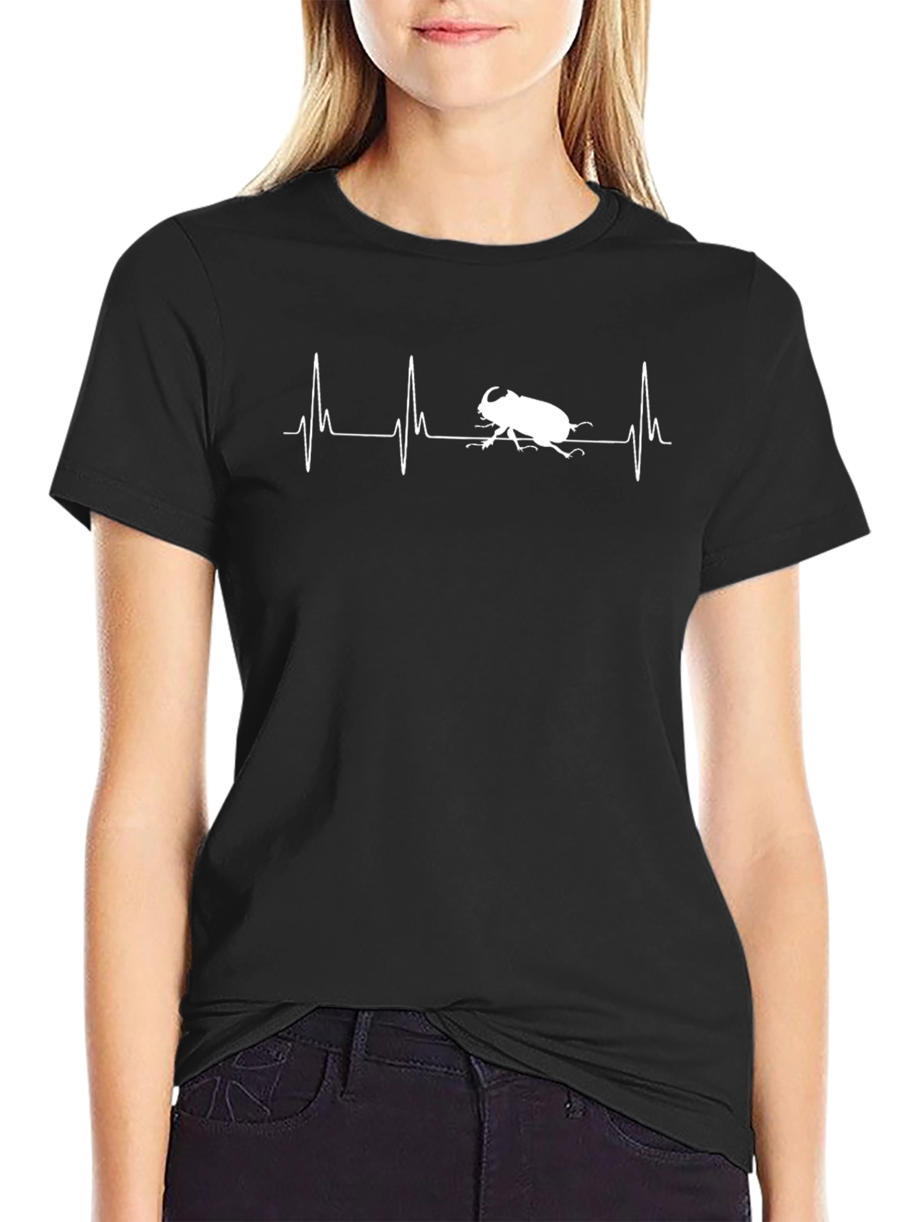 Beetle Heartbeat T-Shirt - Entomology Lover Tee