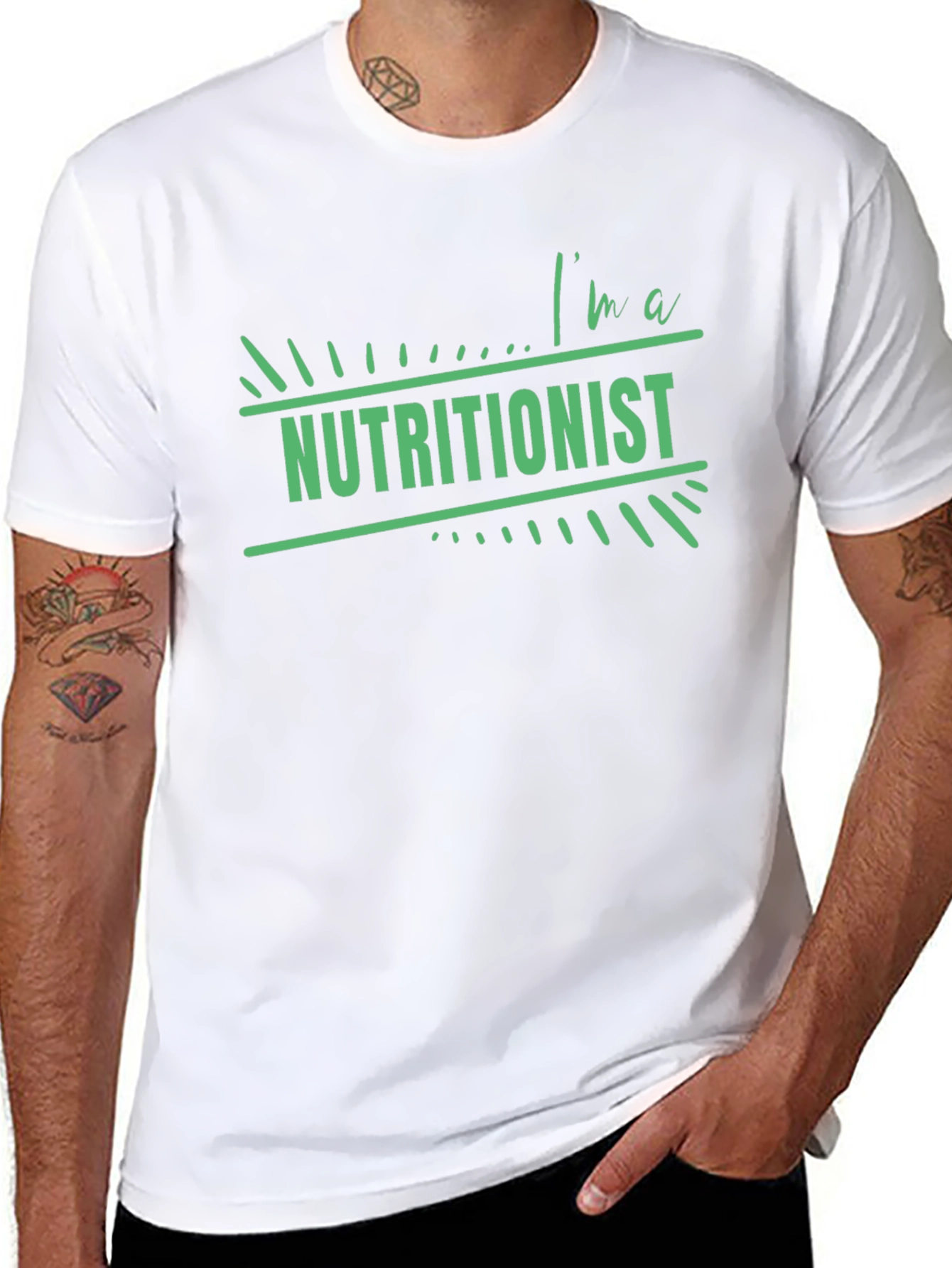 Im a Nutritionist T-Shirt Black Cotton