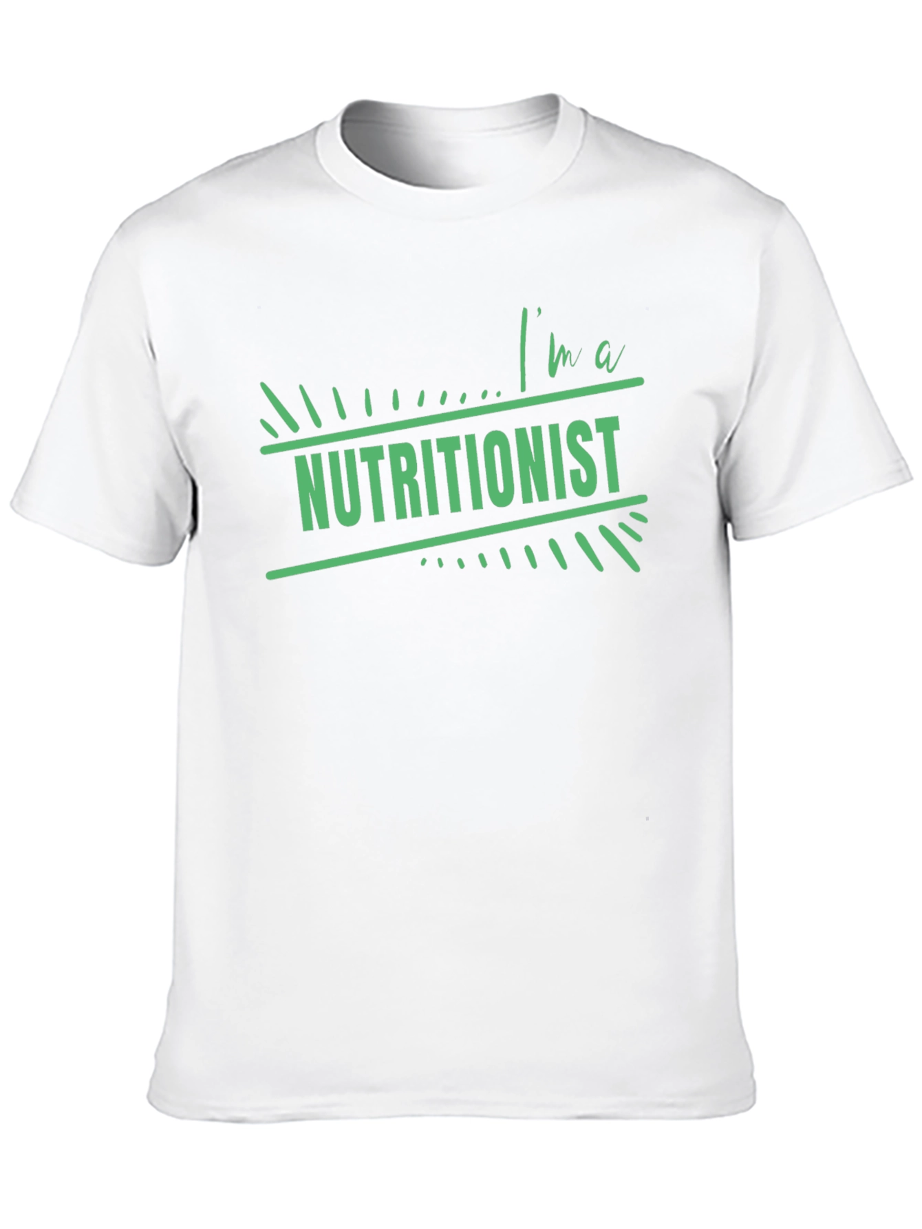 Im a Nutritionist T-Shirt Black Cotton