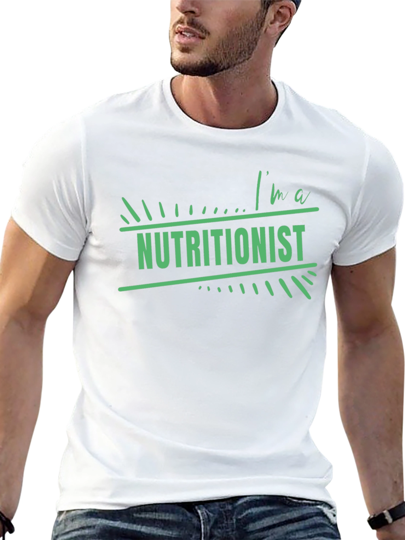 Im a Nutritionist T-Shirt Black Cotton