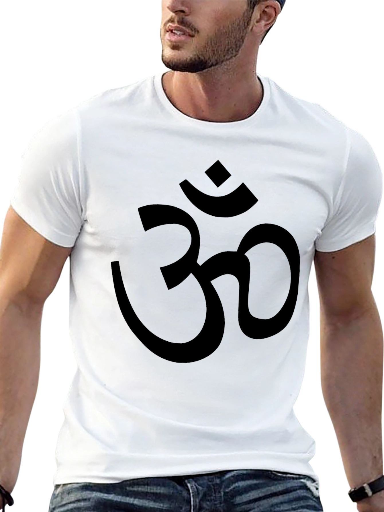 Black Om Graphic T-Shirt - Spiritual Yoga Tee