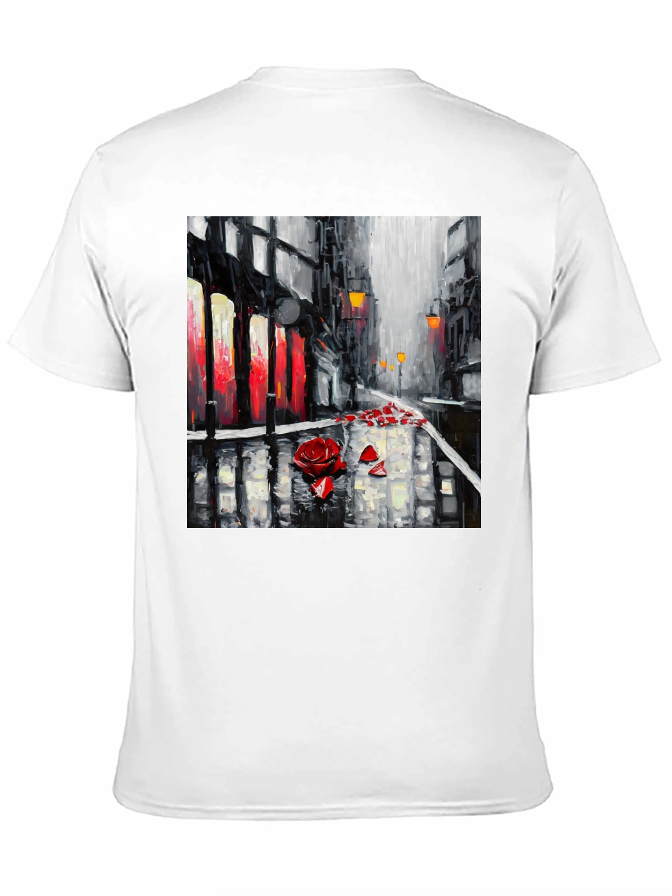 Rose City Black Tee - Artistic Streetwear