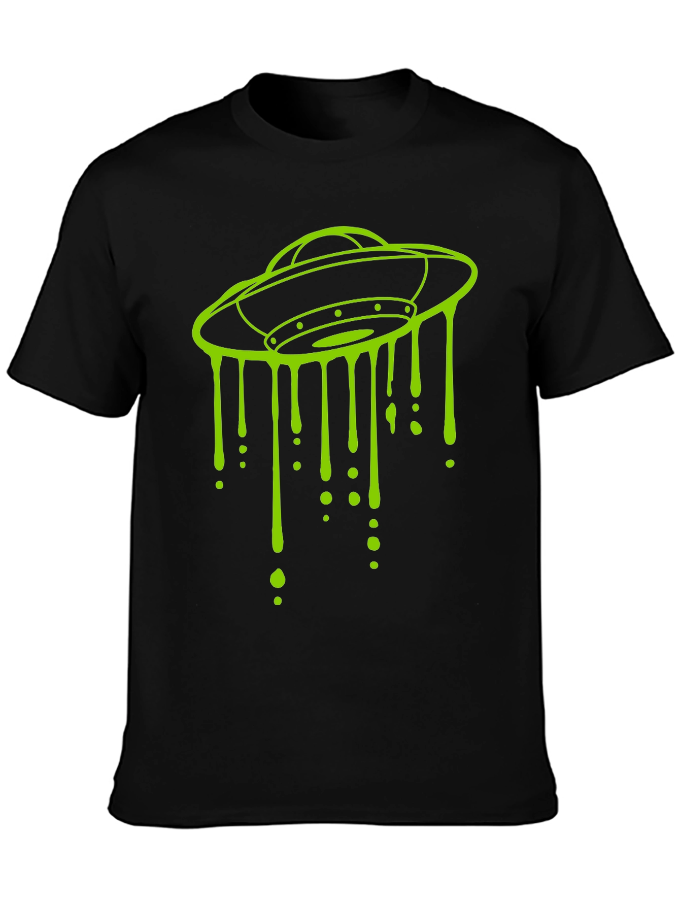 UFO Drip Graphic Tee - Mens Black T-Shirt