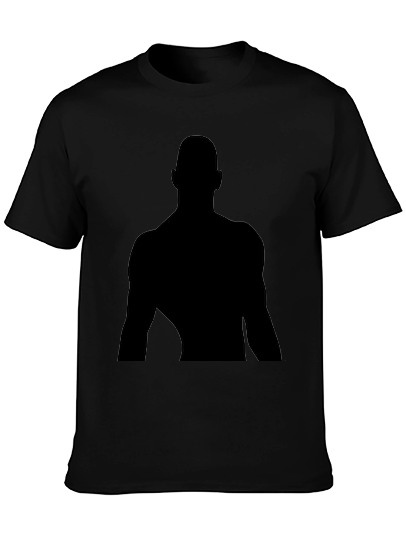 Silhouette Graphic Black T-Shirt - Classic Fit