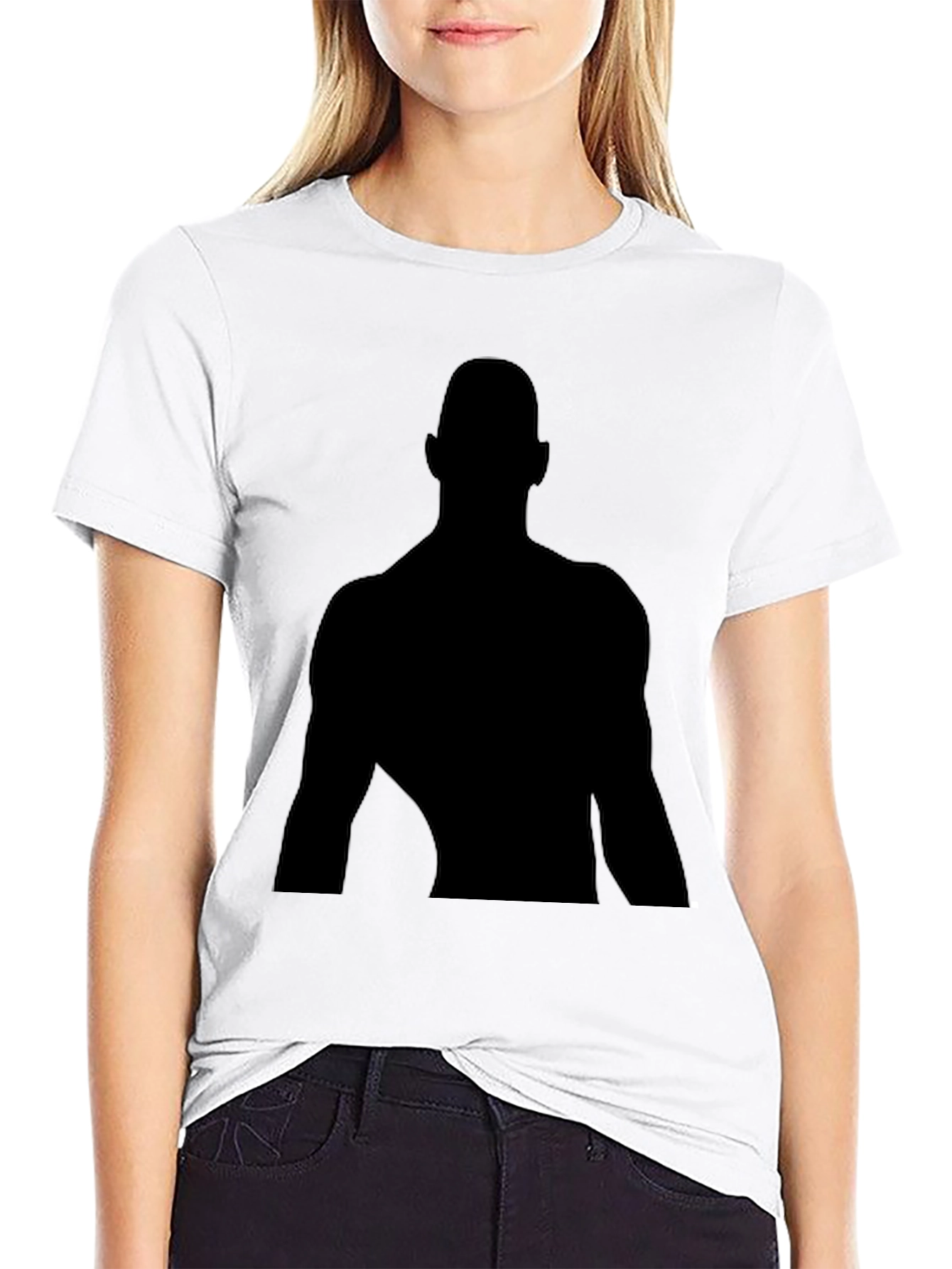 Silhouette Graphic Black T-Shirt - Classic Fit