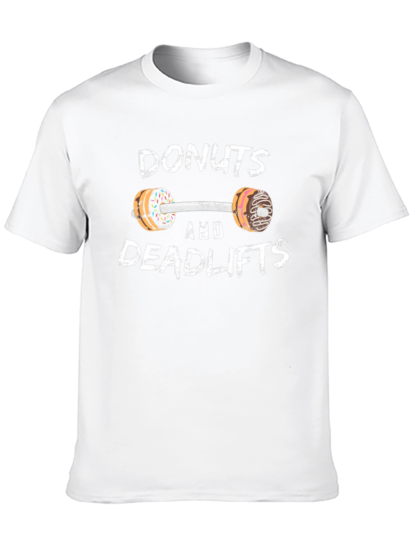Donuts and Deadlifts Funny Workout Gym T-Shirt