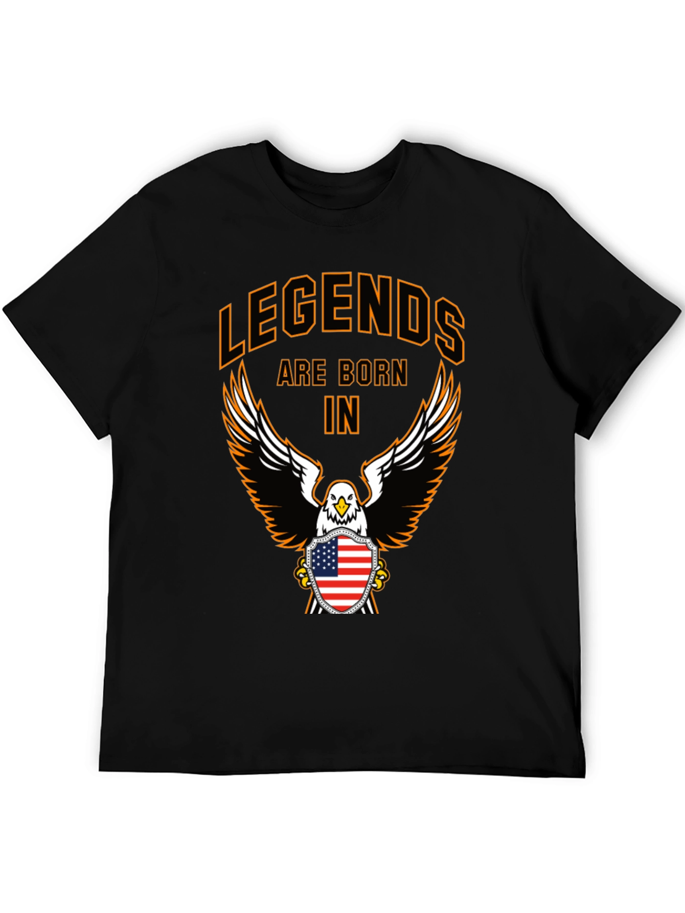 Legends Born T-Shirt Eagle Patriotic American USA Flag