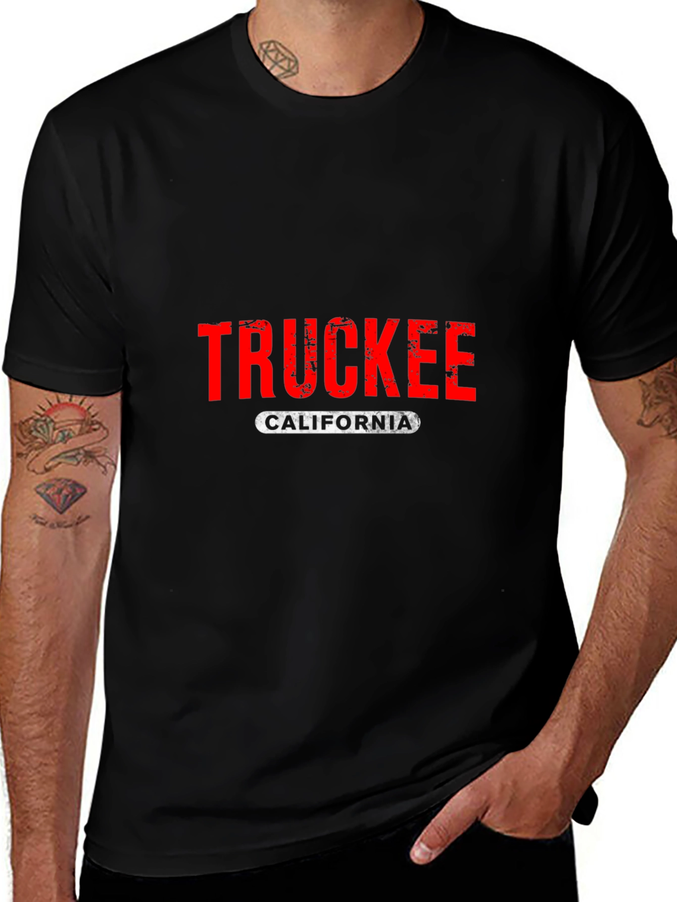 Truckee California T-Shirt - Distressed Graphic Tee