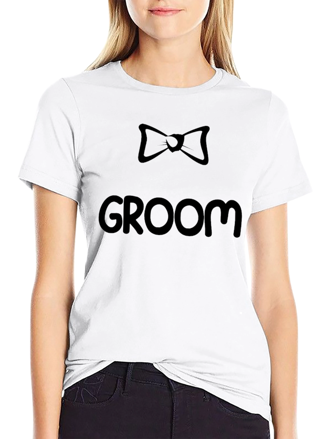 Groom T-Shirt - Bowtie Graphic