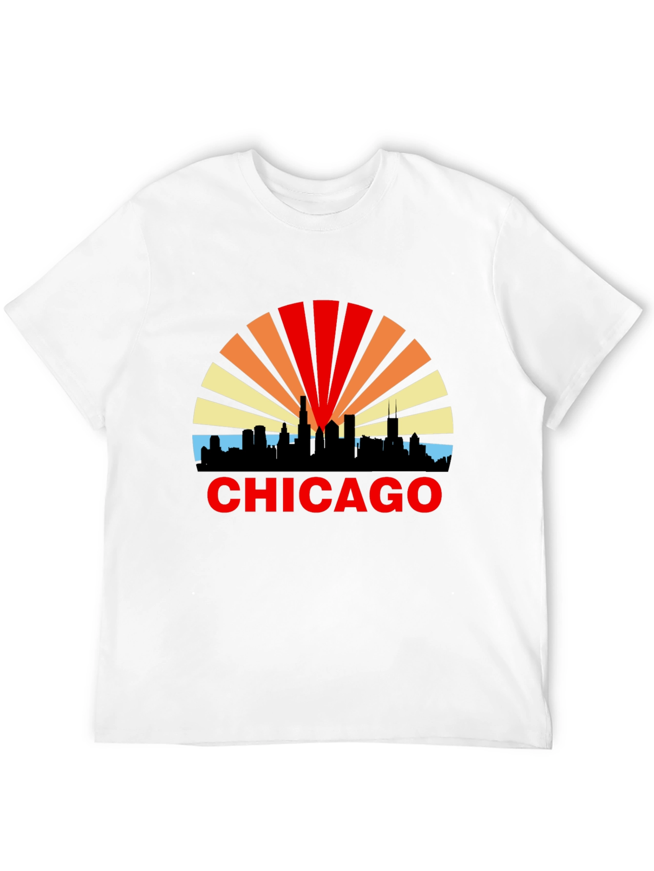 Chicago Skyline Graphic T-Shirt - Retro Style