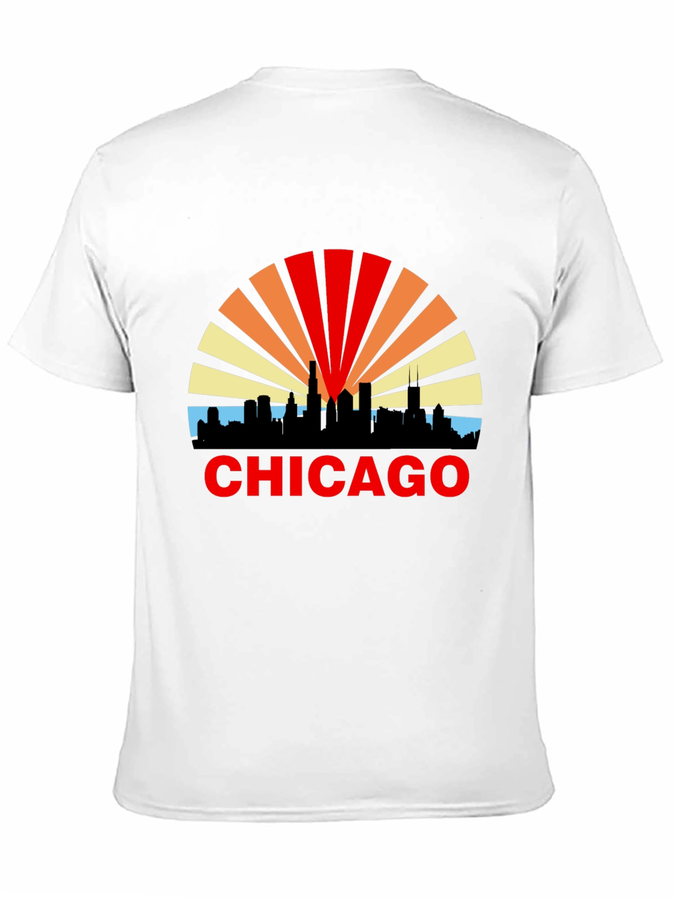 Chicago Skyline Graphic T-Shirt - Retro Style