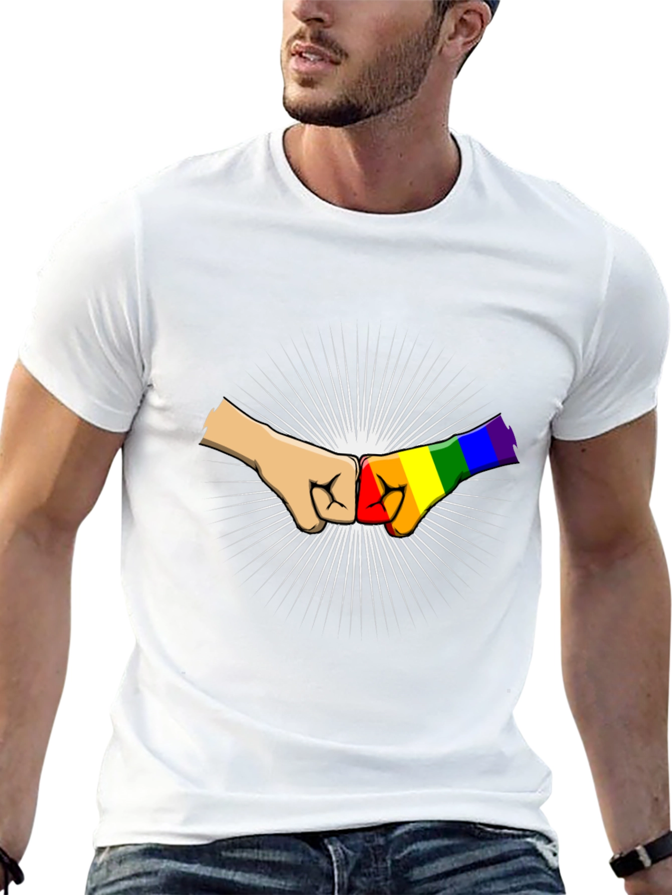 LGBT Fist Bump Graphic Tee