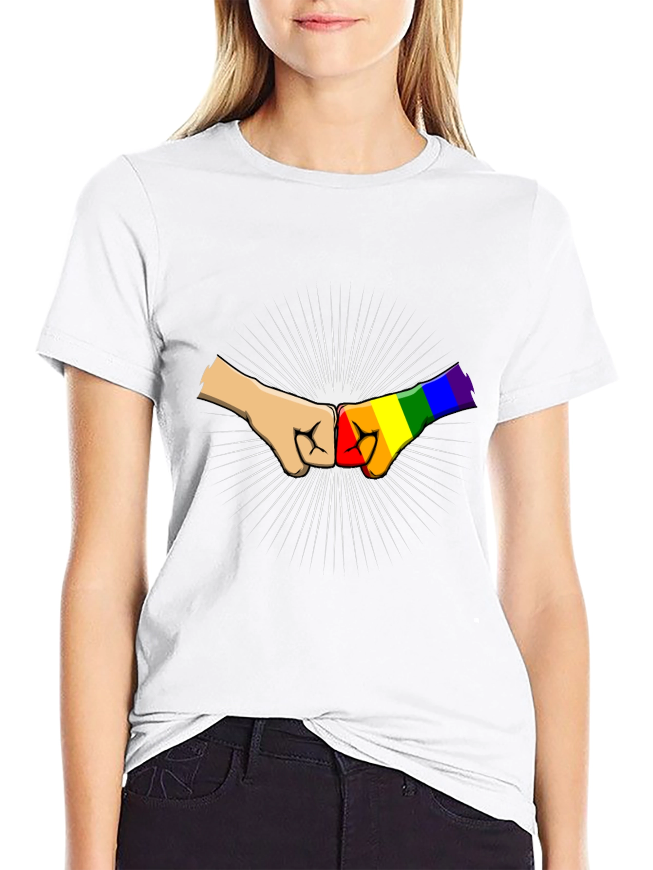 LGBT Fist Bump Graphic Tee