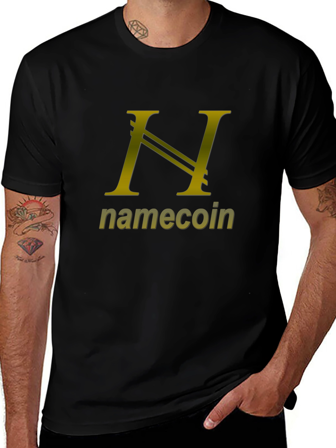 Namecoin T-Shirt - Black Cotton Blend Tee