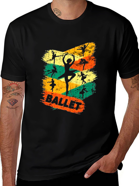 Ballet Dancer Graphic Tee - Vintage Style