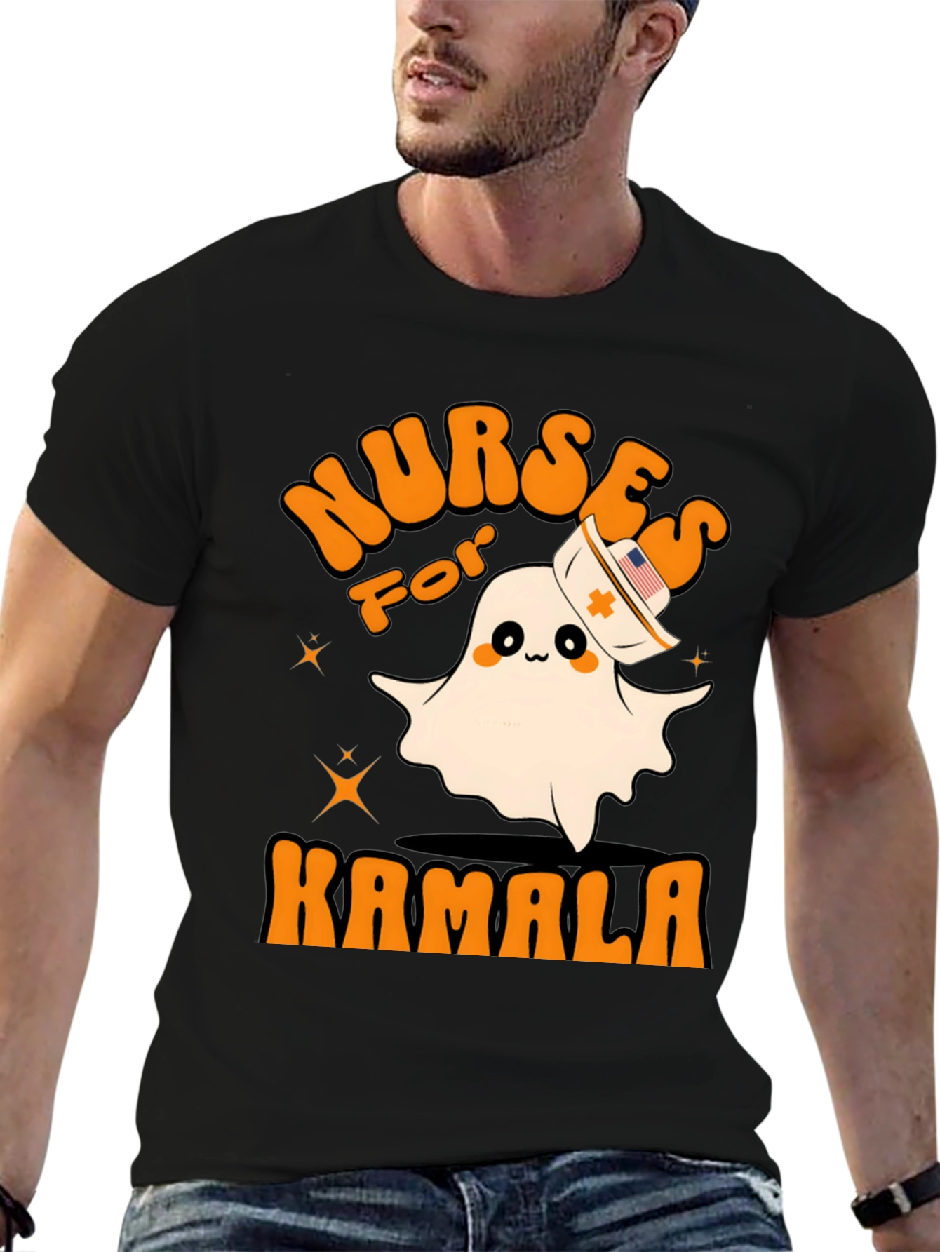 Nurses For Kamala Ghost T-Shirt