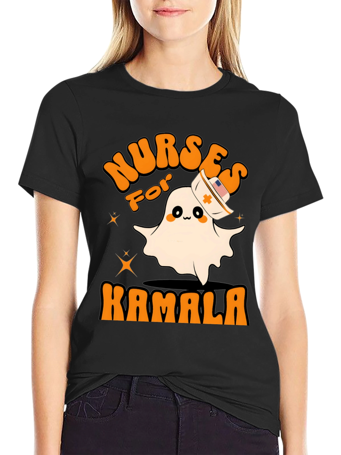 Nurses For Kamala Ghost T-Shirt
