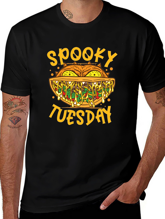 Spooky Tuesday Graphic T-Shirt - Halloween Style