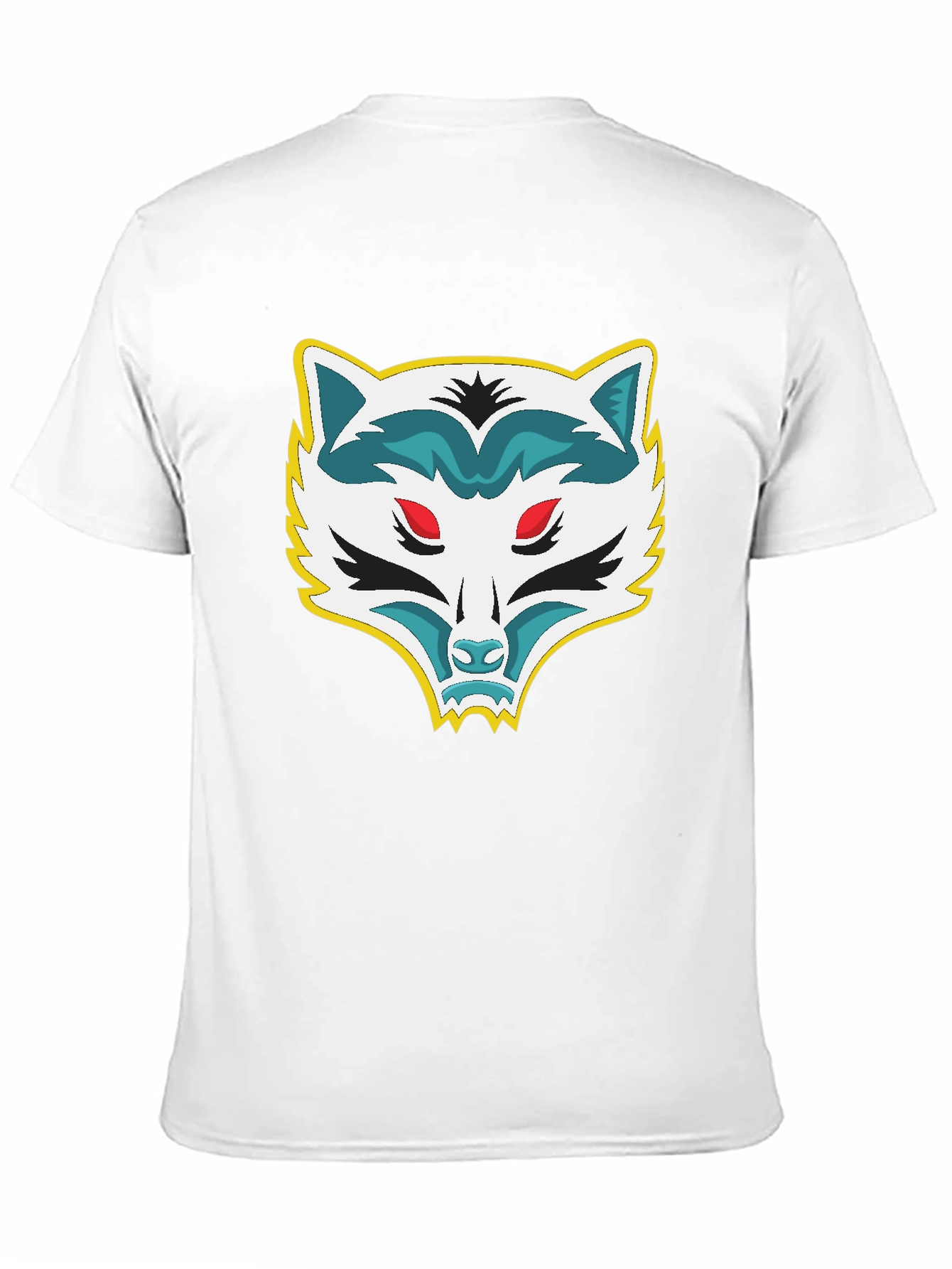 Mens Black T-Shirt with Raccoon Graphic