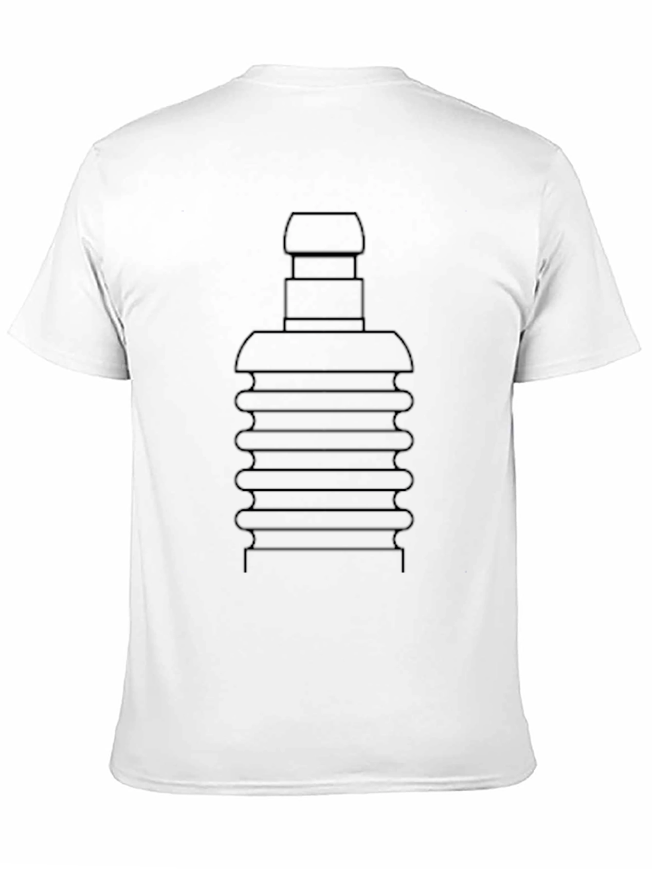 Novelty Plunger Graphic Tee - Black Cotton Blend