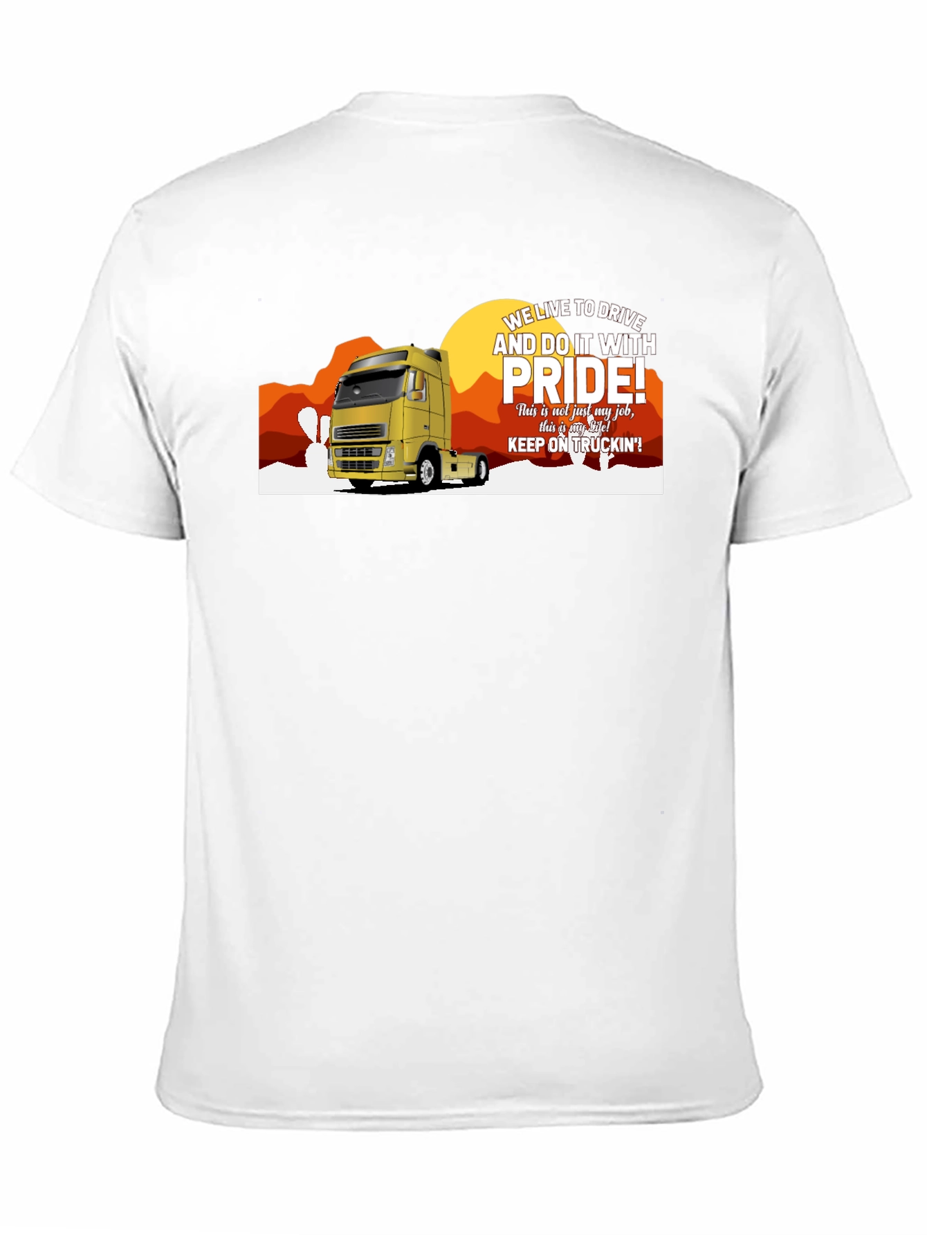 Trucker Pride T-Shirt - We Live to Drive