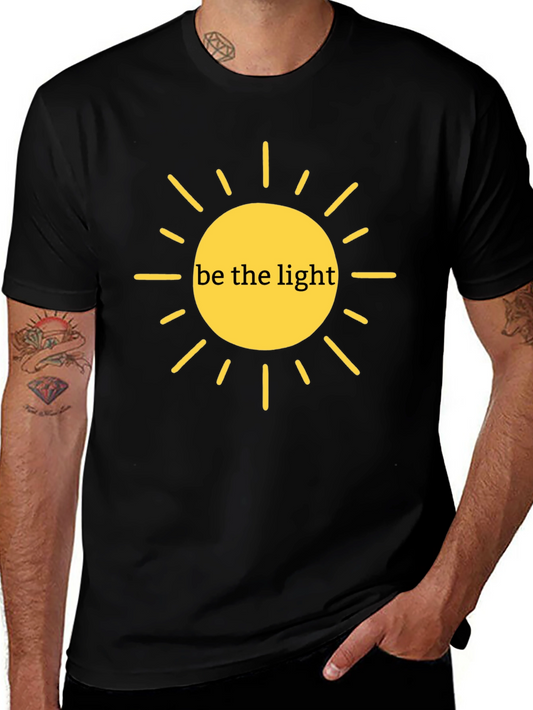 Be the Light Graphic Tee - Black Casual T-Shirt