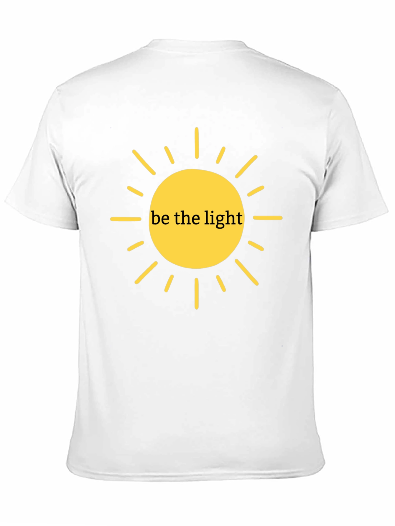 Be the Light Graphic Tee - Black Casual T-Shirt