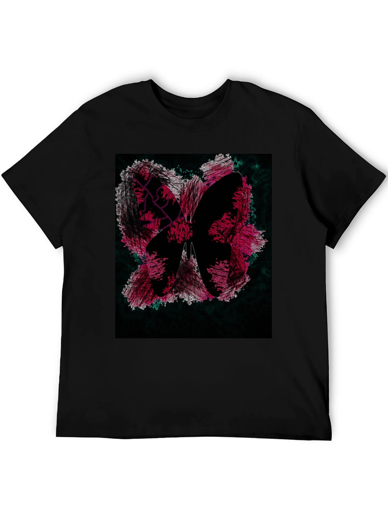 Butterfly Graphic Black T-Shirt