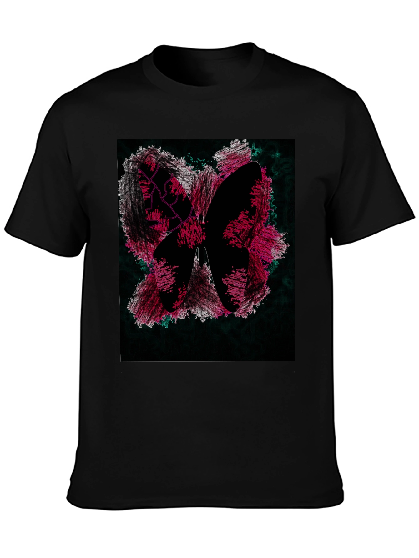 Butterfly Graphic Black T-Shirt