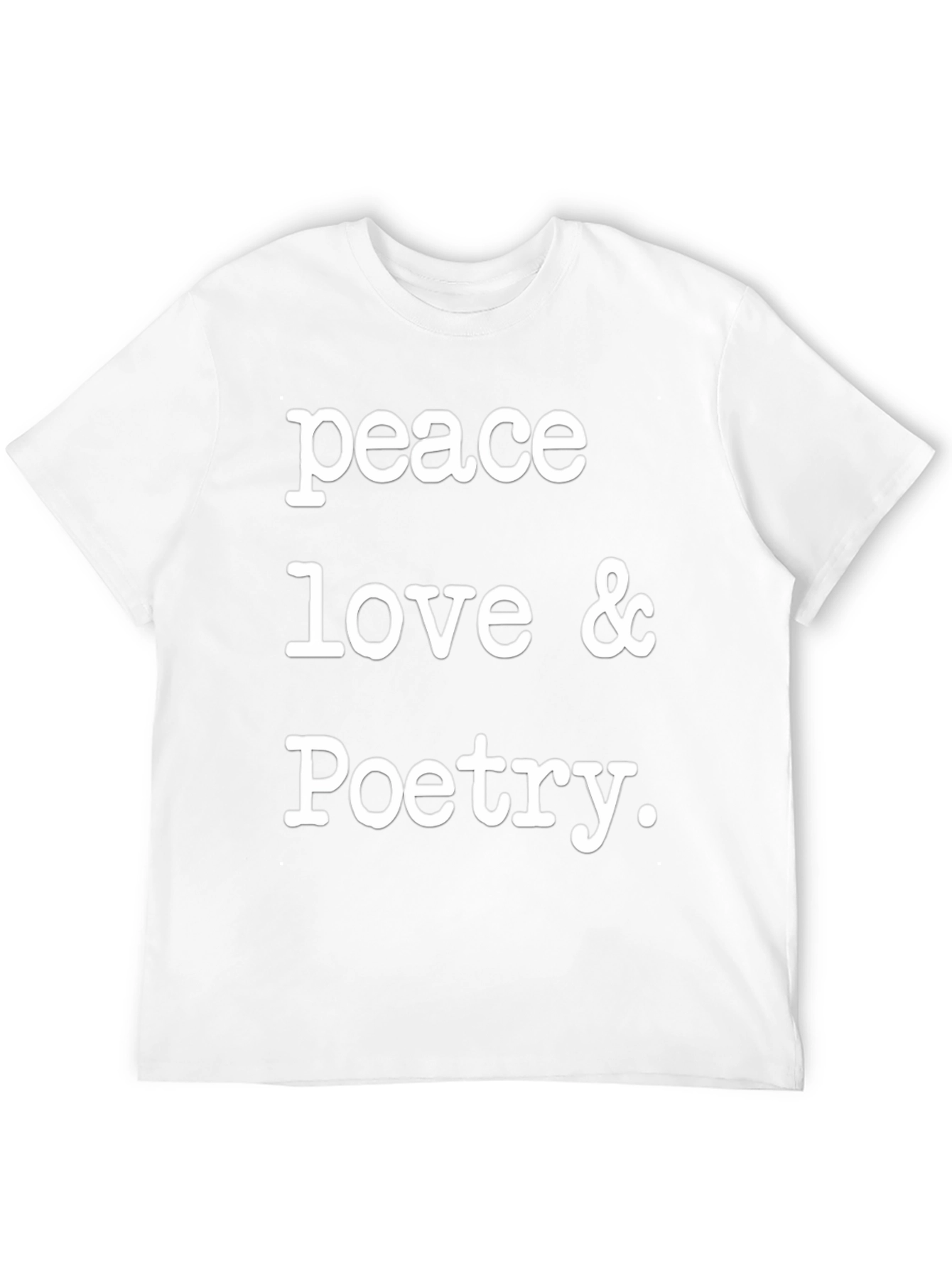 Peace Love & Poetry Graphic T-Shirt