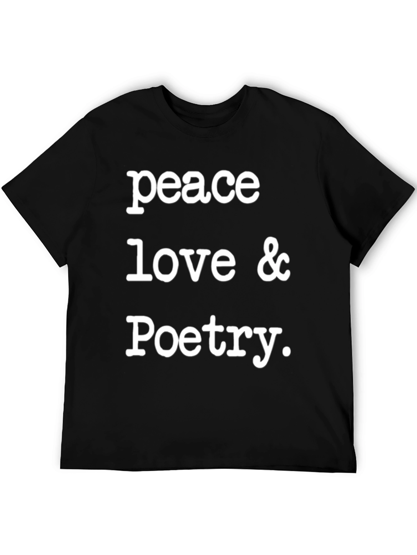 Peace Love & Poetry Graphic T-Shirt