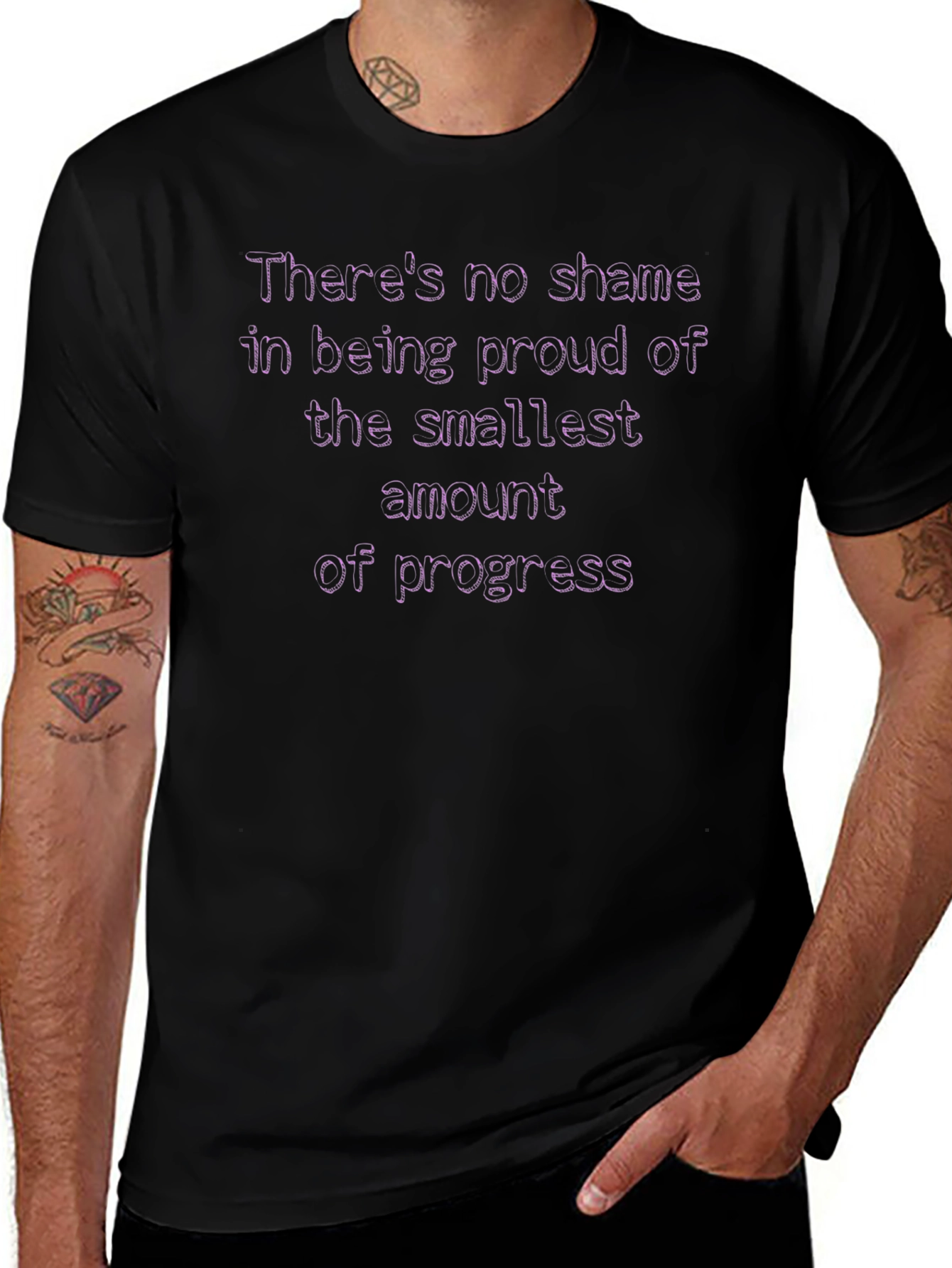 Proud of Progress Black T-Shirt