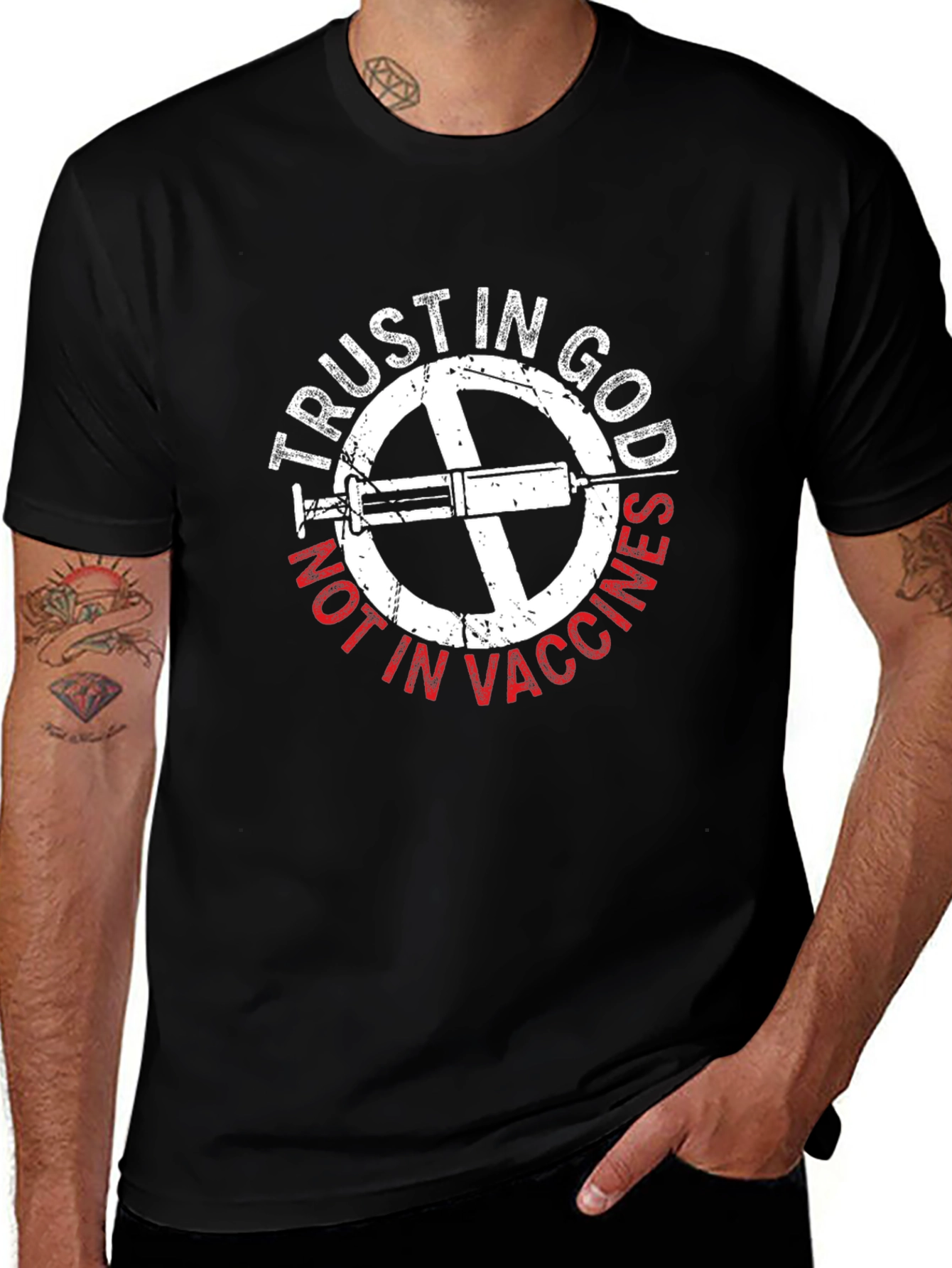 Trust In God Not In Vaccines T-Shirt