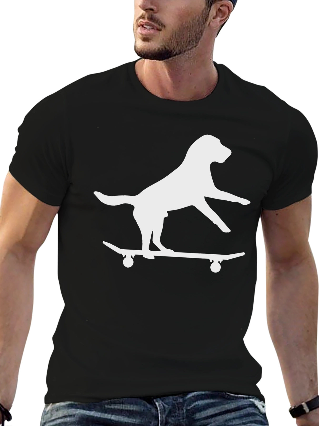 Skateboarding Dog Graphic Tee - Cool & Casual