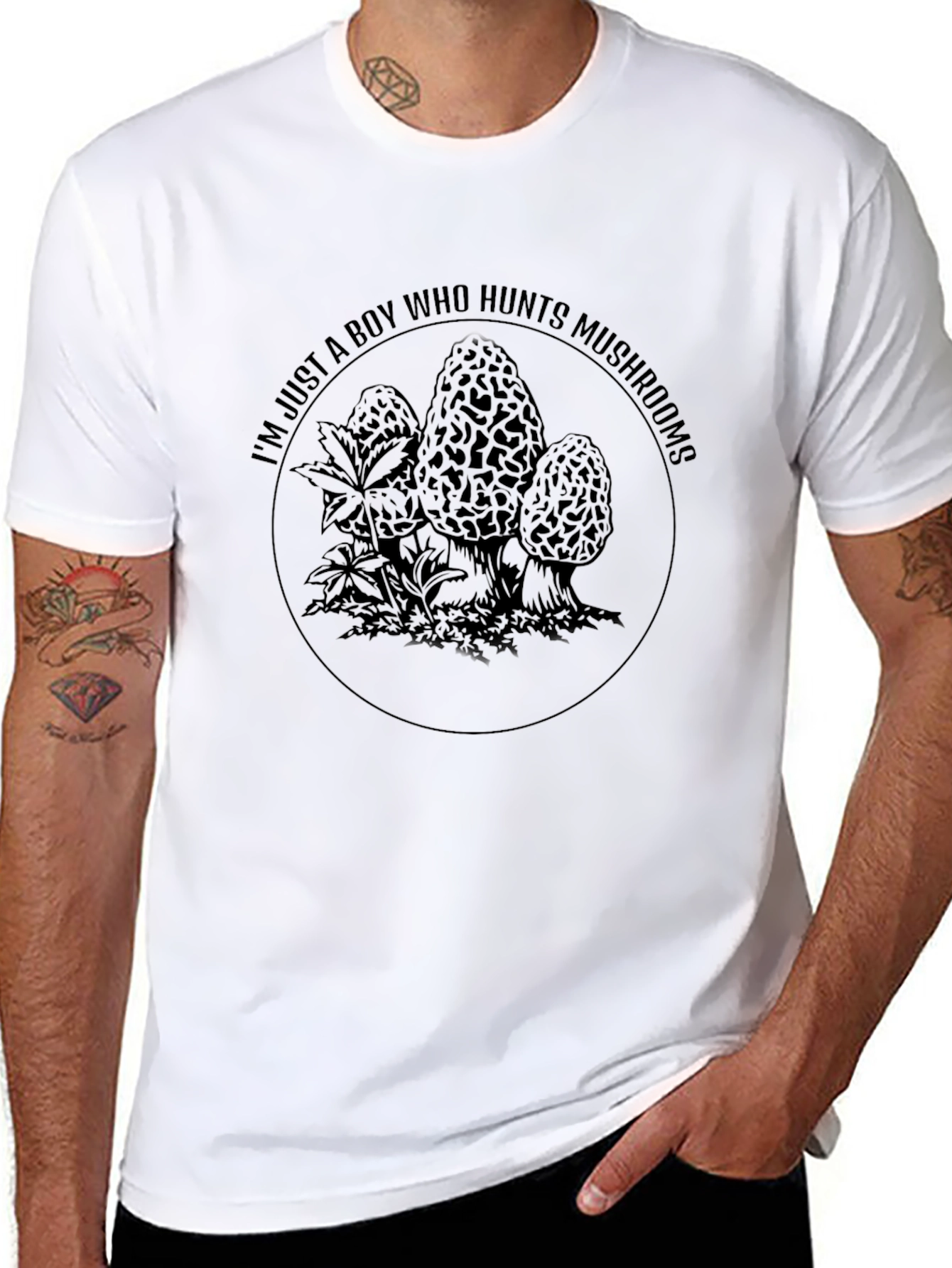 Mushroom Hunter Graphic T-Shirt