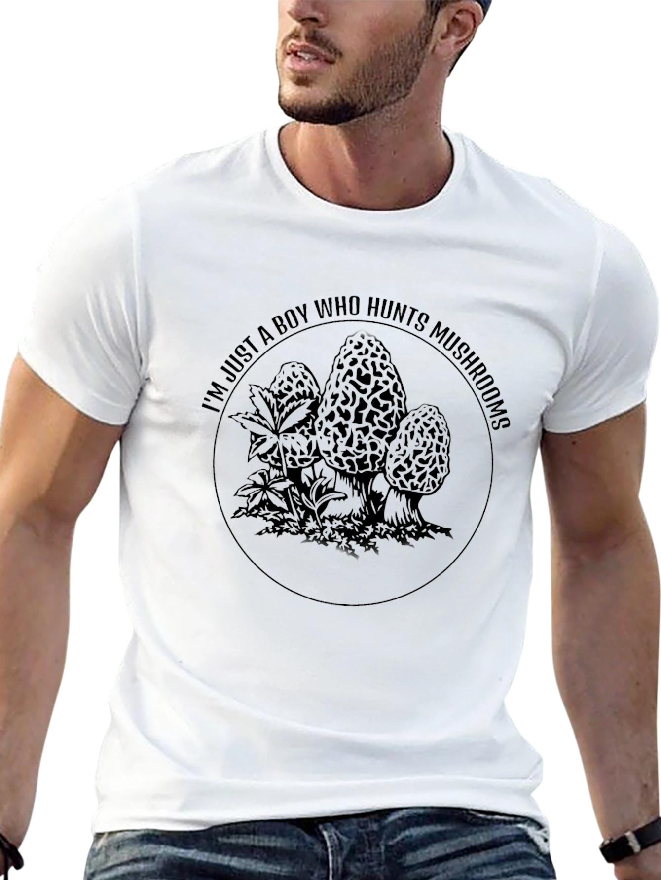 Mushroom Hunter Graphic T-Shirt