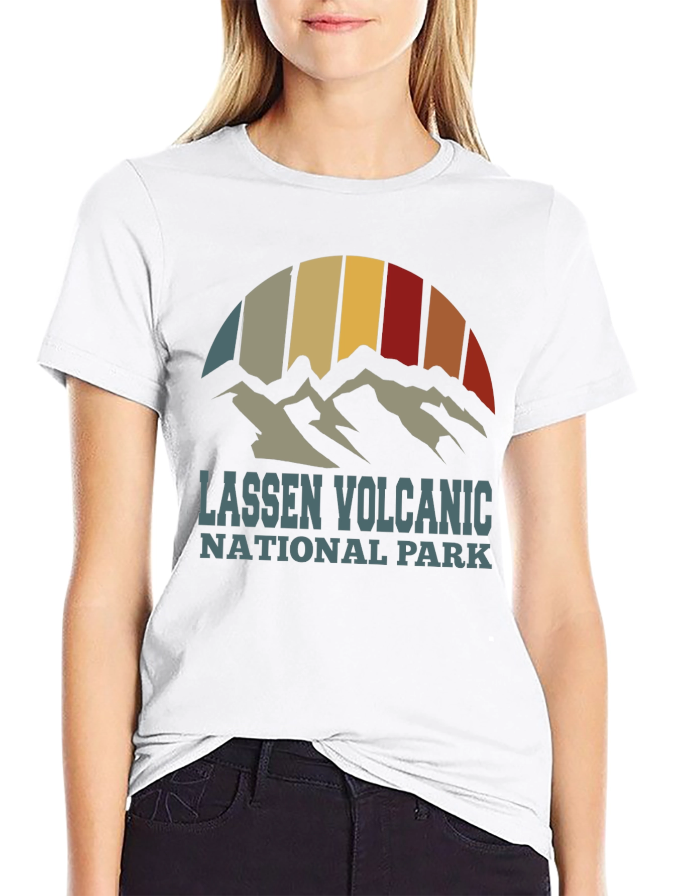 Lassen Volcanic National Park Retro T-Shirt