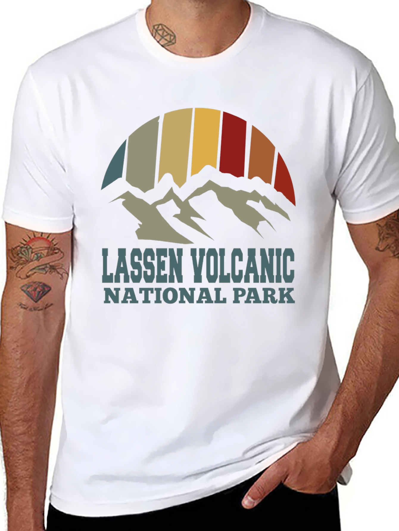 Lassen Volcanic National Park Retro T-Shirt
