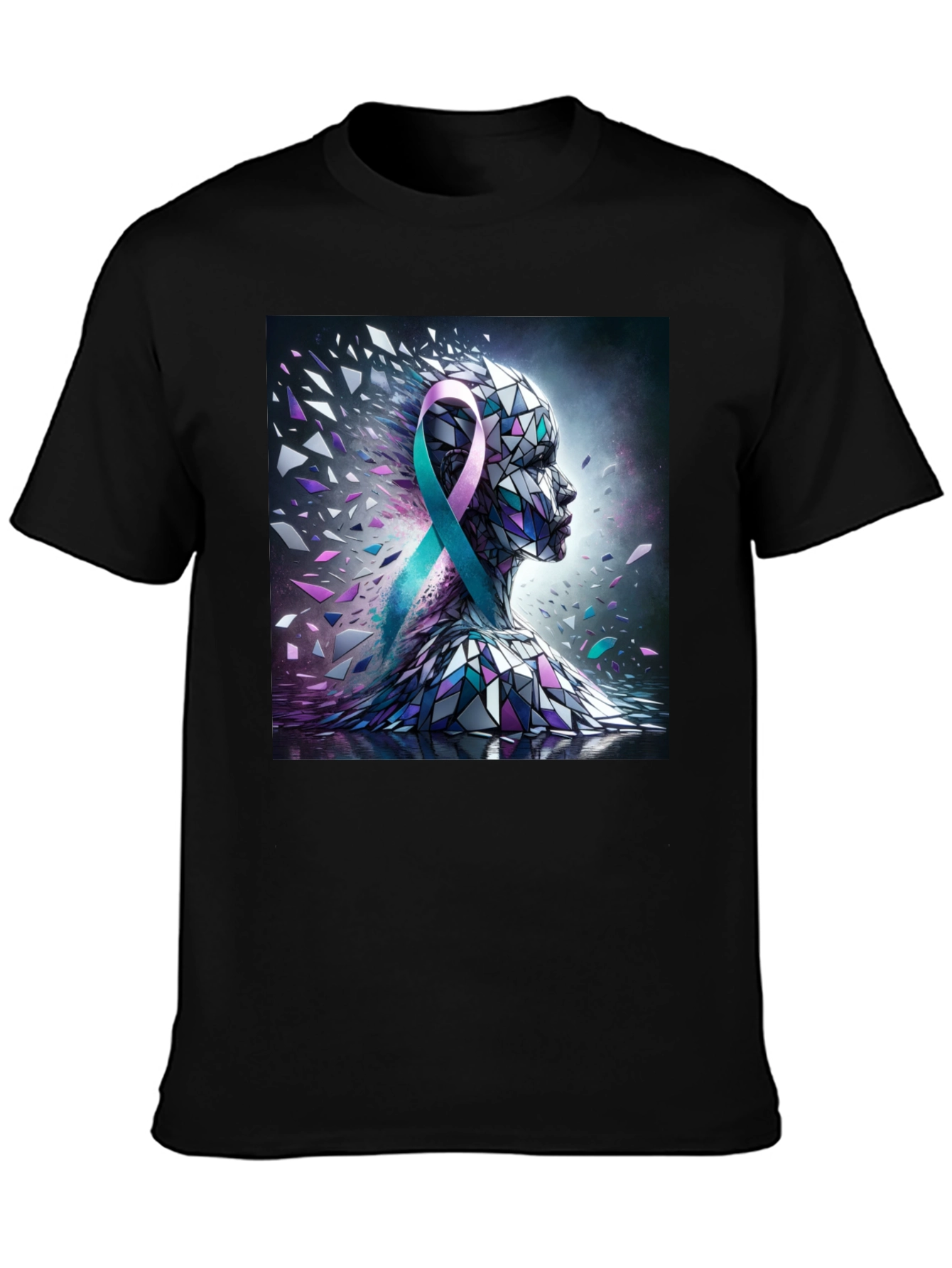 Awareness Ribbon Mosaic Graphic Tee