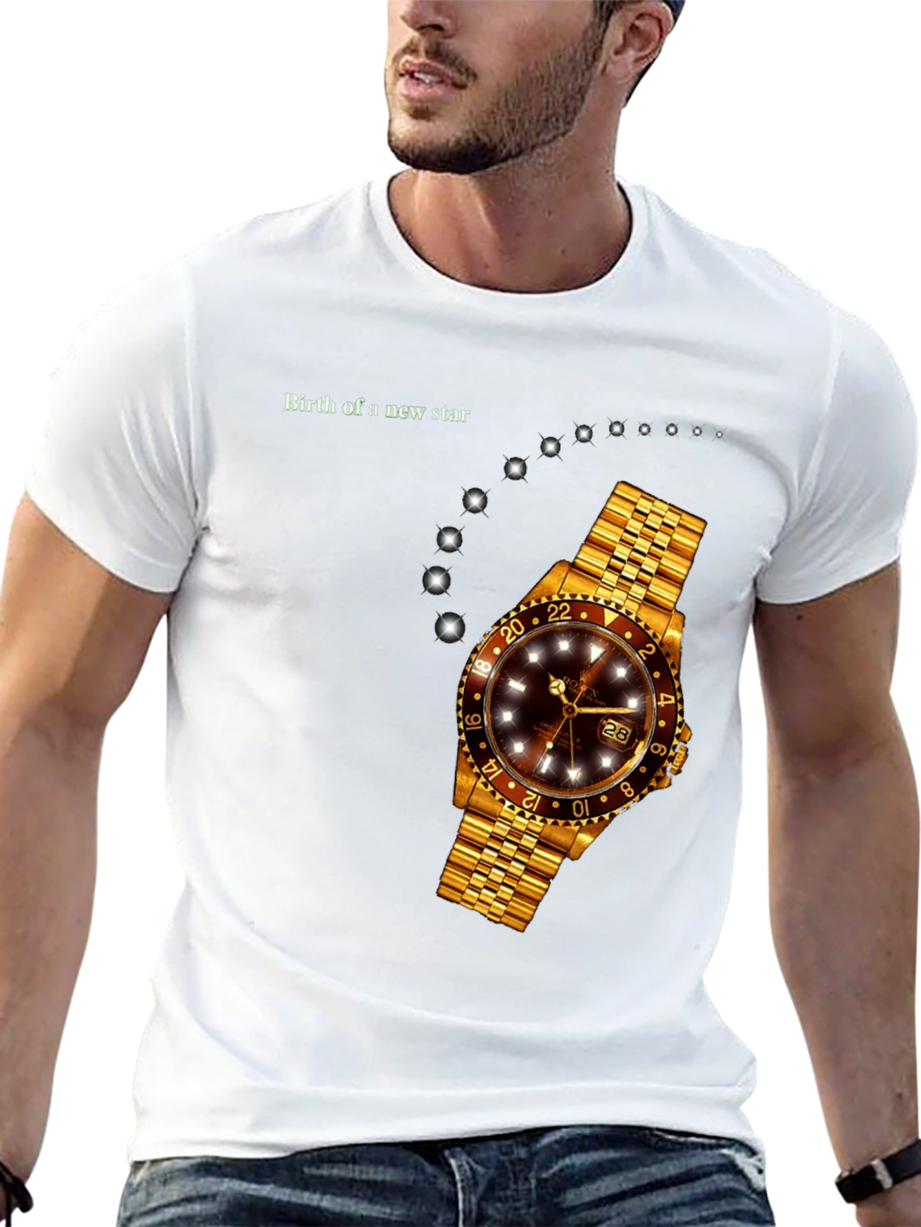 Birth of a New Star Golden Watch T-Shirt