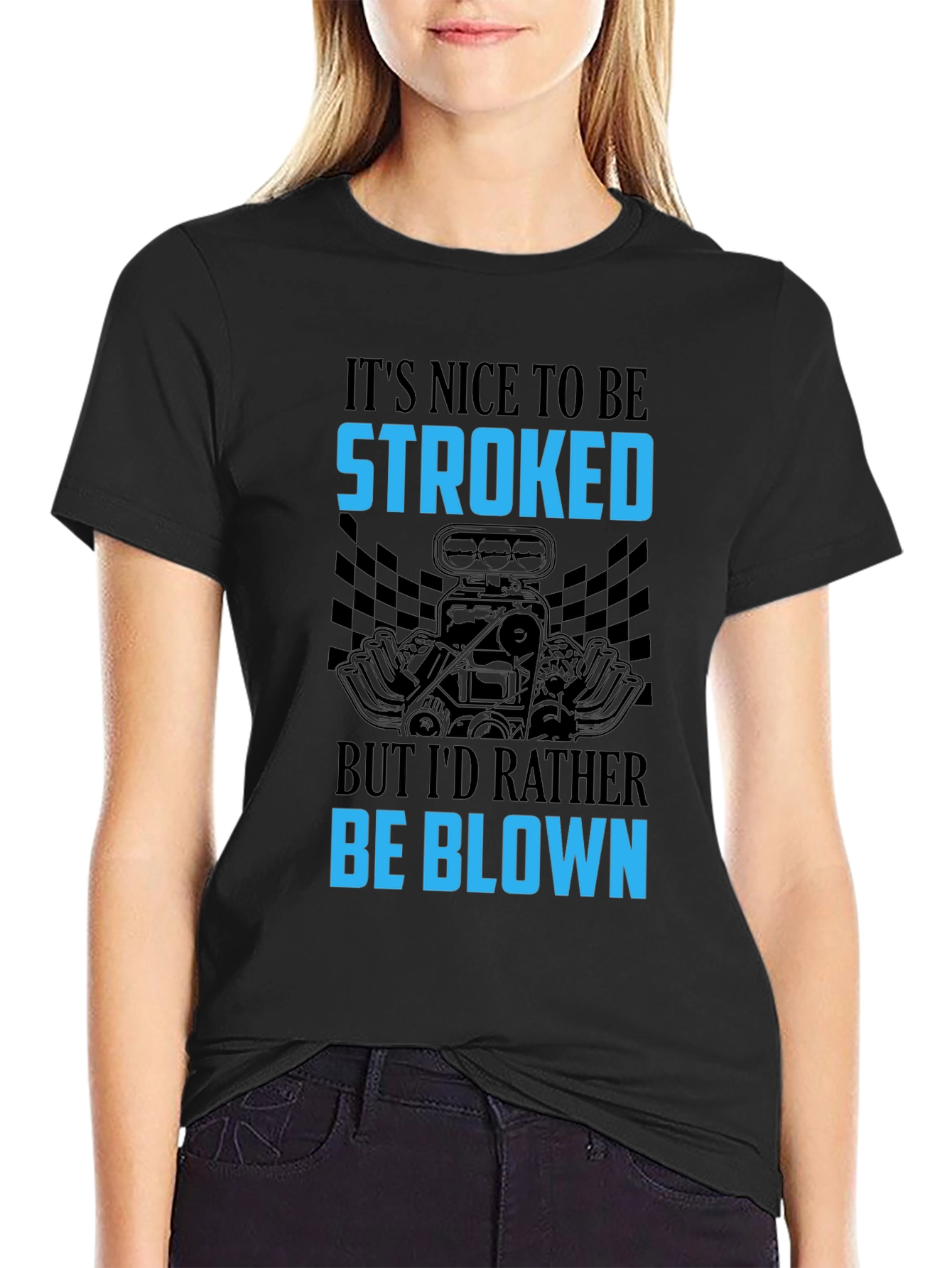 Its Nice To Be Stroked Funny Car T-Shirt