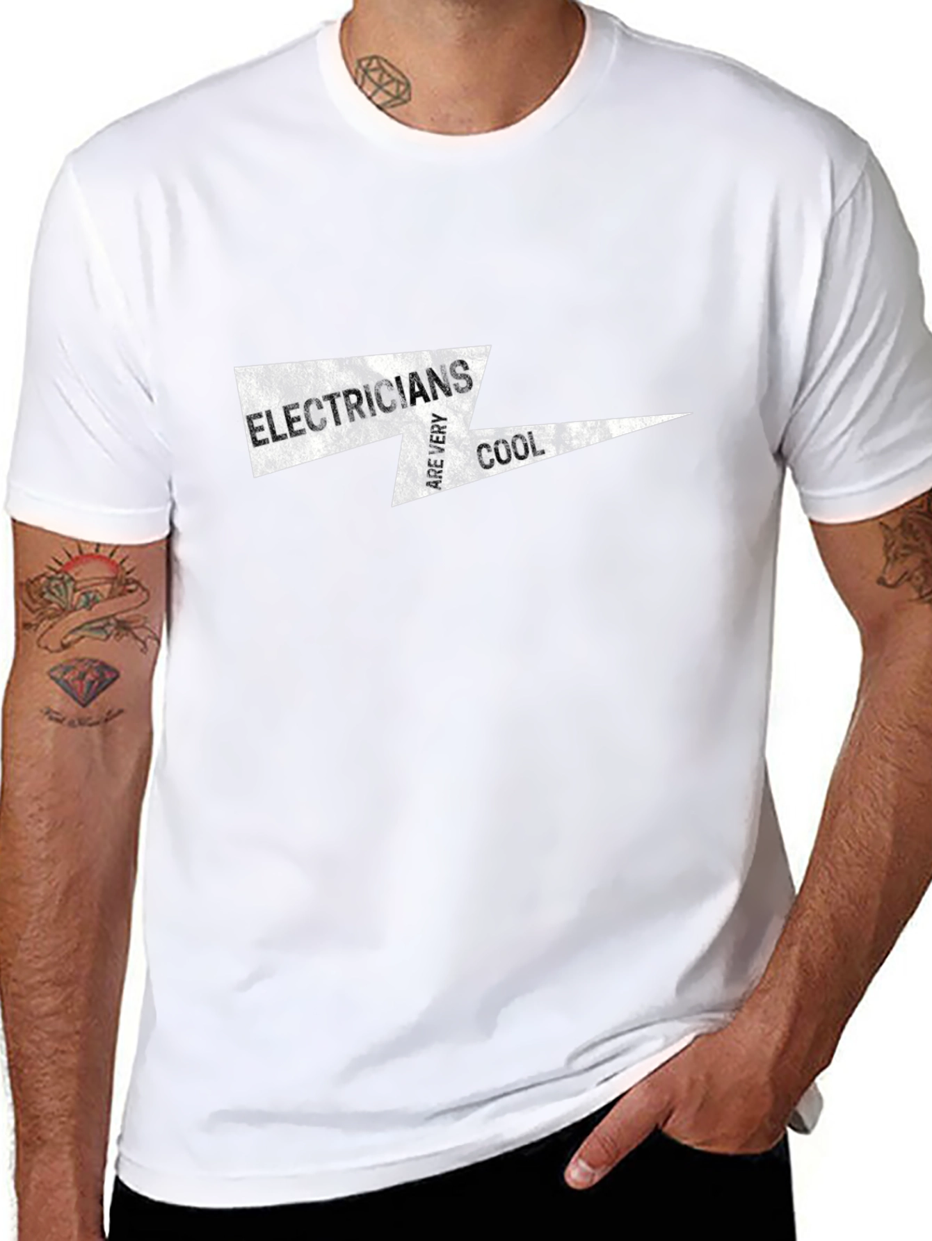 Electricians Are Very Cool Black T-Shirt