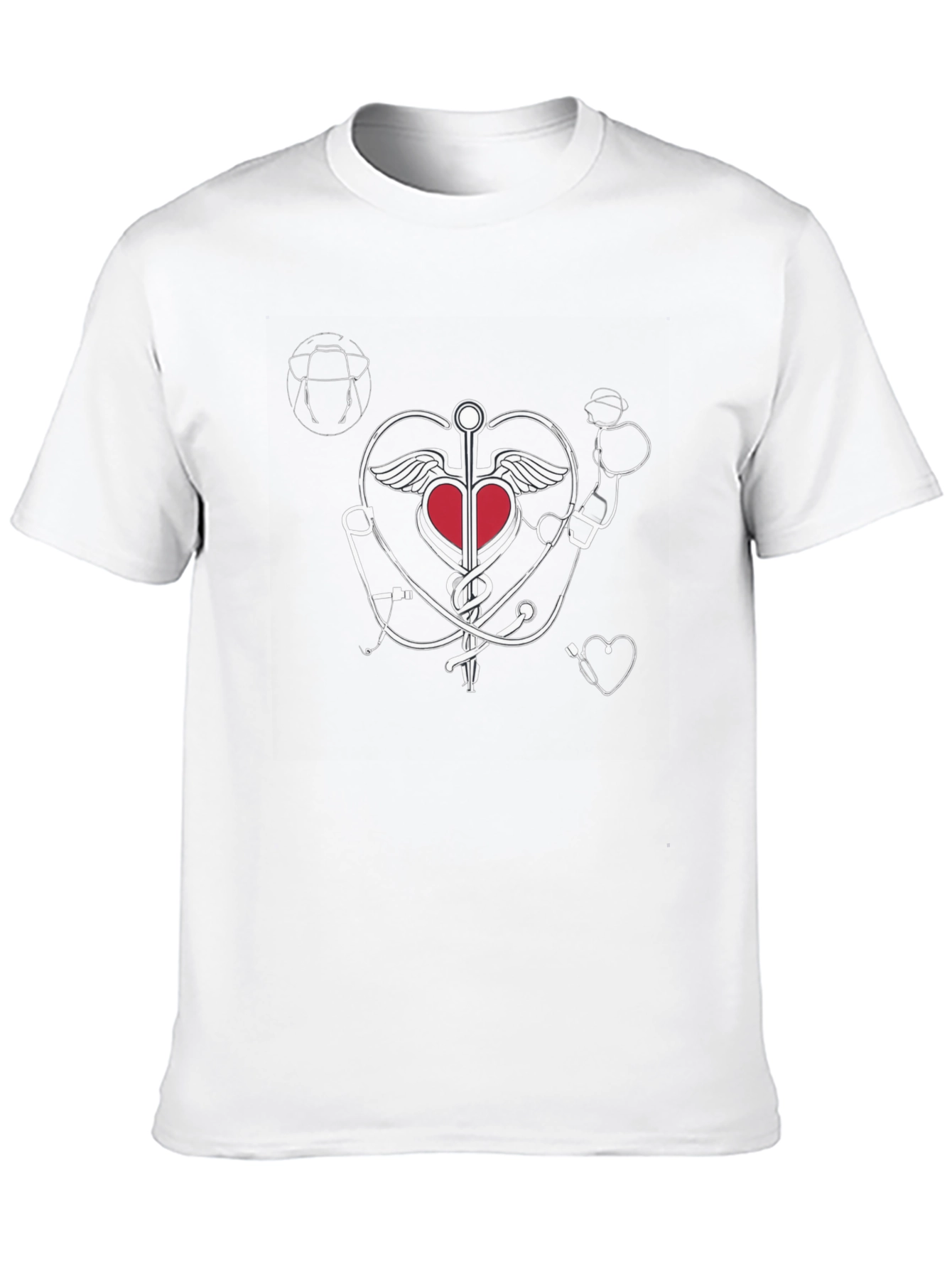 Heartbeat Stethoscope Graphic Tee