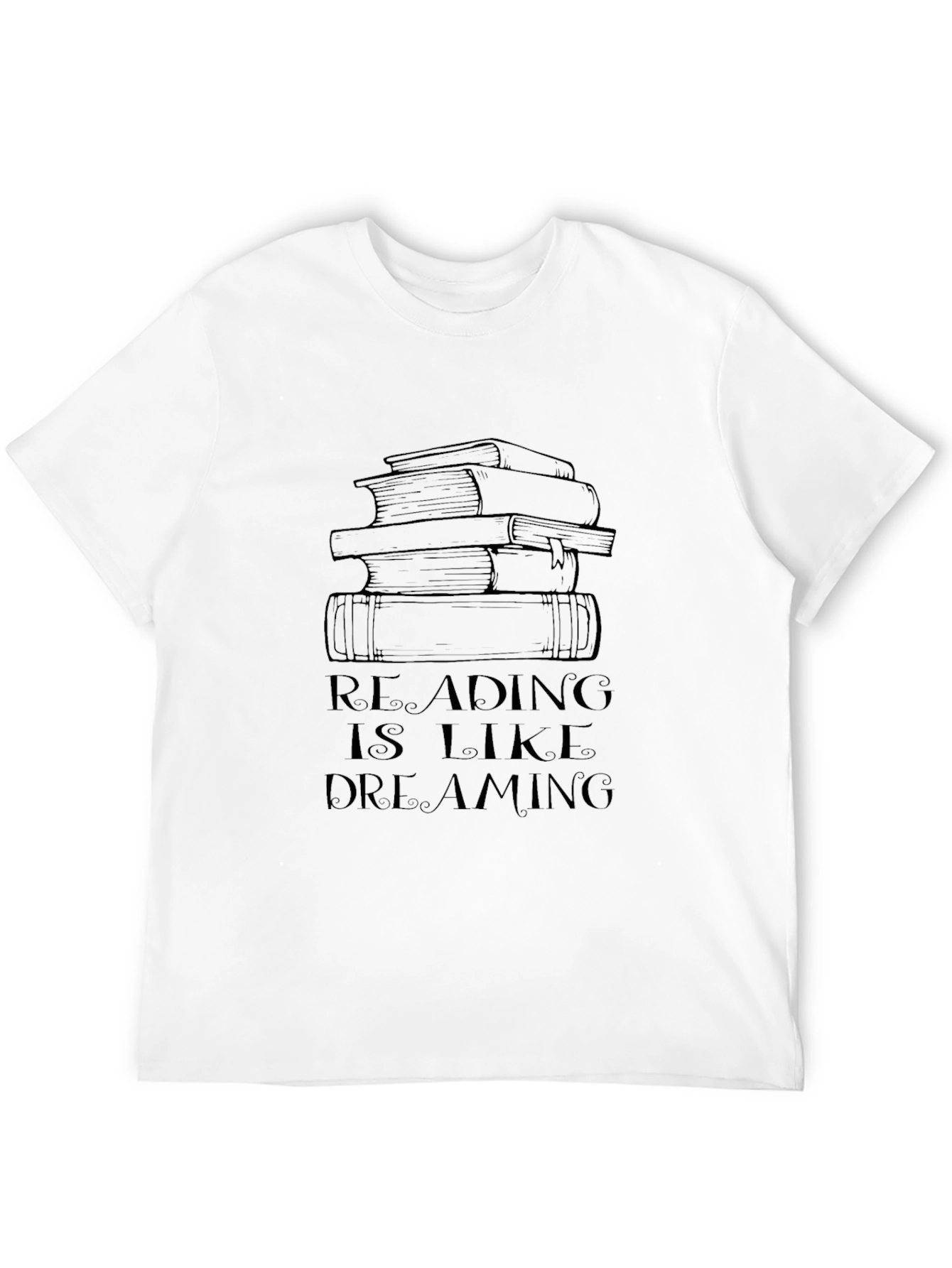 Reading Is Like Dreaming Black T-Shirt