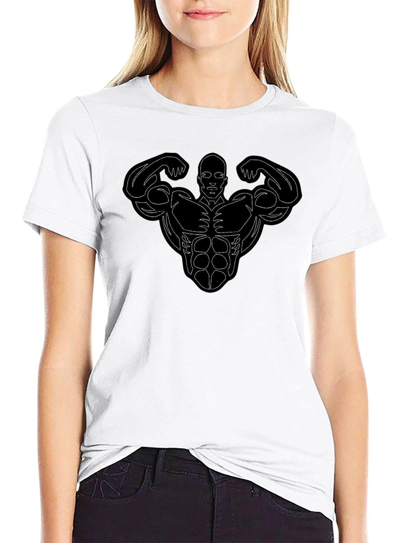 Muscle Man Graphic Tee - Black