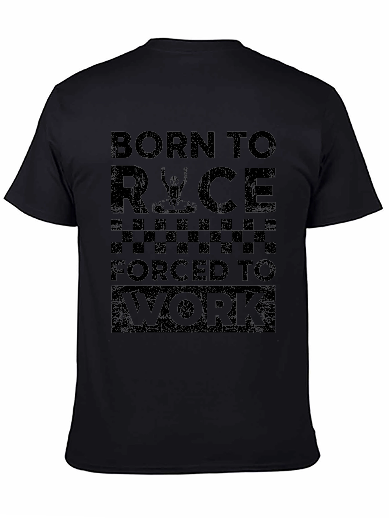 Born to Race Black Graphic T-Shirt