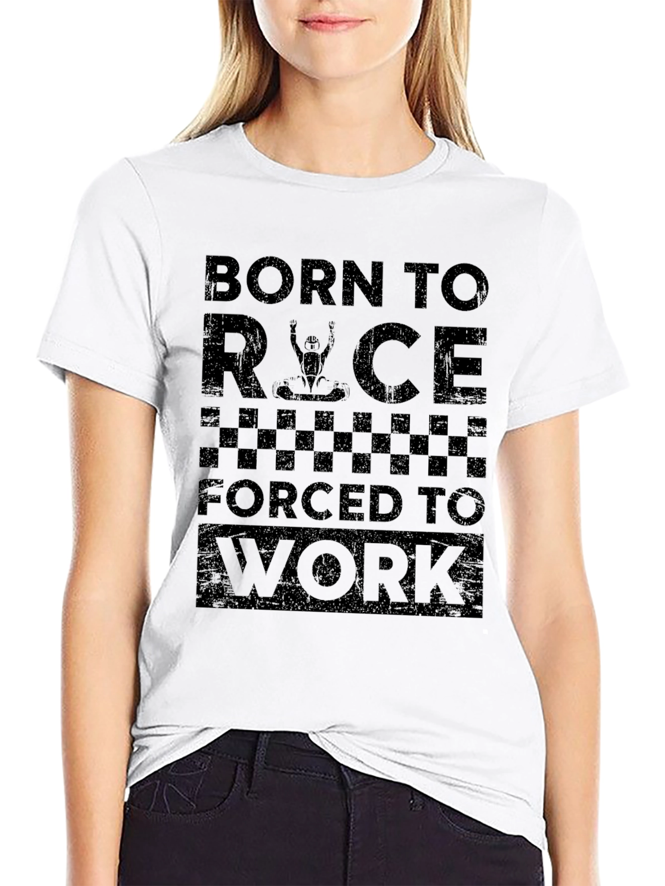 Born to Race Black Graphic T-Shirt